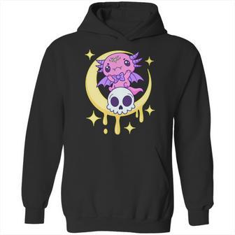 Axolotl Kawaii Pastel Goth Cute Creepy Aesthetic Nu Goth Hoodie | Favorety CA