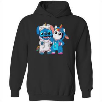 Baby Unicorn And Stitch Hoodie | Favorety