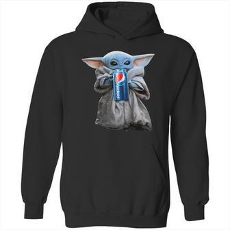 Baby Yoda Drink Pepsi Sweater Hoodie | Favorety