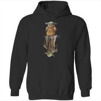 Baby Yoda And Master Yoda Water Reflection Shirt Hoodie | Favorety CA