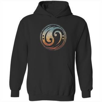 Bass Guitar Clef Yin Yang Vintage For Bassist Bass Player Hoodie | Favorety CA