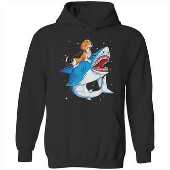 Beagle Riding Shark Jawsome Dog Lover Hoodie | Favorety DE