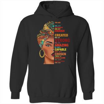 You Are Beautiful Victorious Enough Created Black Girl Hoodie | Favorety UK