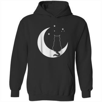 Black Cat On The Crescent Moon By The Starlight Hoodie | Favorety DE