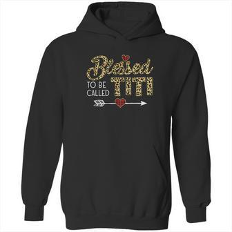 Blessed To Be Called Titi Leopart Red Plaid Buffalo Xmas Hoodie | Favorety UK