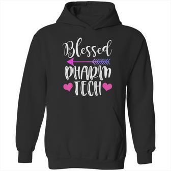 Blessed Pharm Tech Cute Pharmacy Technician Gift Hoodie | Favorety UK