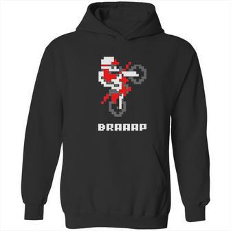 Braaap Dirt Bike Retro 8 Bit Video Game Gamer Full Hoodie | Favorety