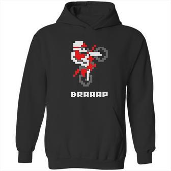 Braaap Dirt Bike Retro 8 Bit Video Game Gamer Graphic Hoodie | Favorety