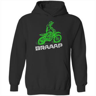 Brap Braap 2Stroke Send It Motocross Dirt Bike Green Et3 Hoodie | Favorety DE