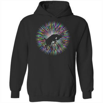 Bucking Goat Silhouette Bright Explosion Hoodie | Favorety DE