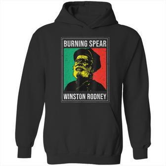 Burnings Spear Green And Red Hoodie | Favorety