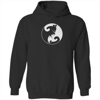 Cat Print Tees And Hoodies Yin Yang Cute Kitten Kitty Hoodie | Favorety