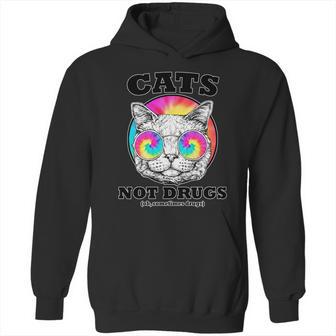 Cats Not Drugs Ok Sometimes Drugs Hoodie | Favorety AU