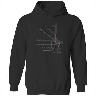 Chicago L Map Cta Elevated L Train Metro Transit Hoodie | Favorety CA