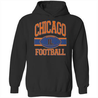 Classic Chicago Il Football Fan Logo Hoodie | Favorety