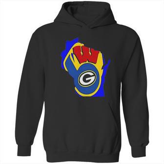 Cool Packers Brewers Badgers Hoodie | Favorety