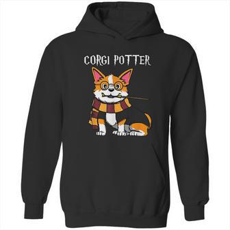 Corgi Potter Gift For Corgi Lovers Funny Pawter Dog Hoodie | Favorety UK