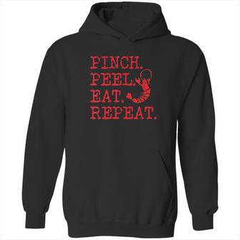 Crawfish Pinch Peel Eat Repeat Crawfish Boil Hoodie | Favorety CA