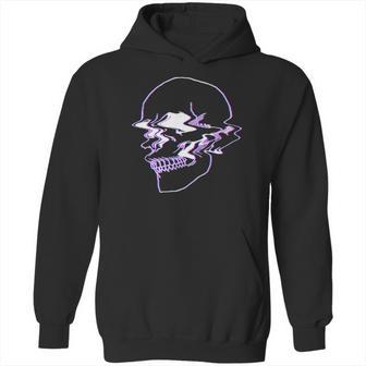 Creepy Cool Egirl Eboy Pastel Goth Vaporwave Glitch Skull Hoodie | Favorety DE