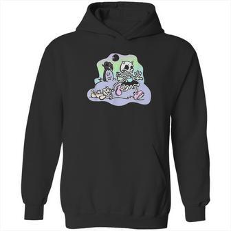 Creepy Skeleton Pastel Goth Soft Grunge Kawaii Clothing Girl Hoodie | Favorety AU