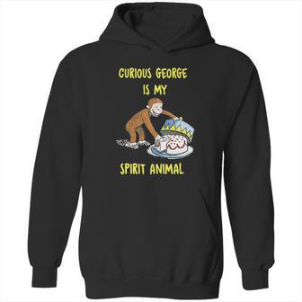 Curious George My Spirit Animal Eating Cake Hoodie | Favorety UK