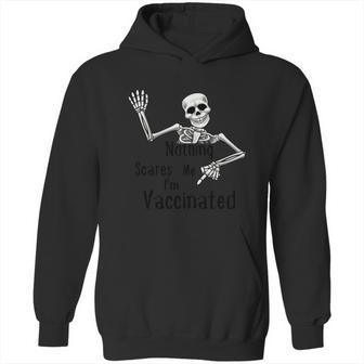 Cute Halloween Funny Halloween Day Halloween Skeleton Fully Vaccinated Hal Hoodie | Favorety AU