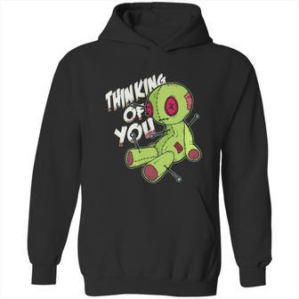 Cute Halloween Funny Halloween Day Thinking Of You Voodoo Graphic Design Printed Casual Daily Basic Hoodie | Favorety AU