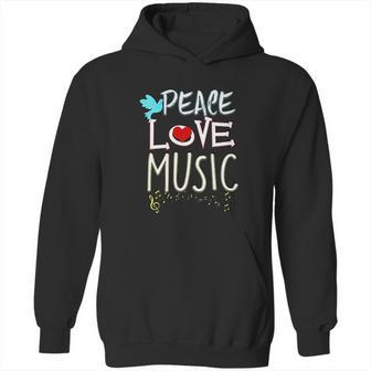 Cute Peace Love Music Hippie Hipster Festival Hoodie | Favorety