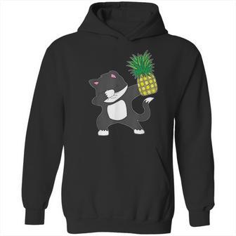 Dabbing Kitty Cat Pineapple Aloha Beach Hawaiian Dance Hoodie | Favorety AU