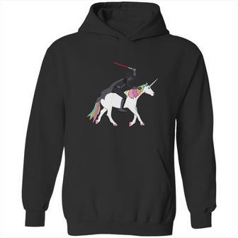 Darth Vader Is Riding The Unicorn Hoodie | Favorety