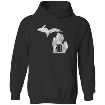 Detroit Michigan Motor City Midwest D Mitten Hoodie | Favorety AU