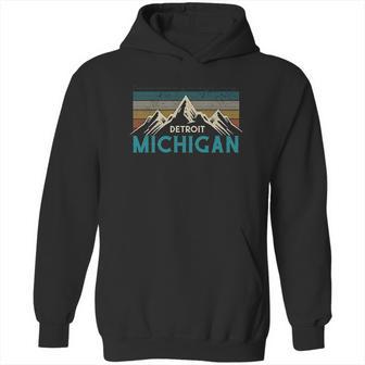 Detroit Michigan Vintage Mountains Hoodie | Favorety CA