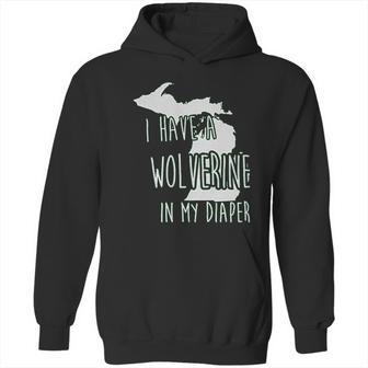 In My Diaper I Have A Wolverine State Of Michigan Msu Baby Hoodie | Favorety DE