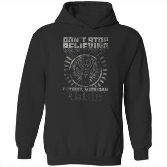 Dont Stop Believing Detroit Album Guitar Cover Rock Band Junior Hoodie | Favorety