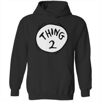 Dr Seuss Thing 2 Emblem Red Hoodie | Favorety UK