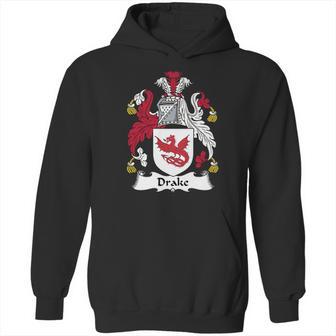 Drake Family Crest Coat Of Arms British Family Crests Hoodie | Favorety CA