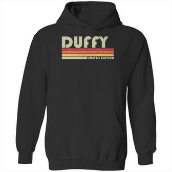 Duffy Surname Funny Retro Vintage 80S 90S Family Reunion Hoodie | Favorety UK