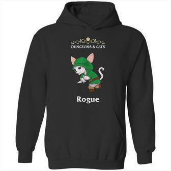 Dungeons And Cat Rogue Roleplaying Fantasy Gamers Hoodie | Favorety