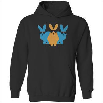 Easter For Men Hip Trio Bunnies Funny Hoodie | Favorety DE