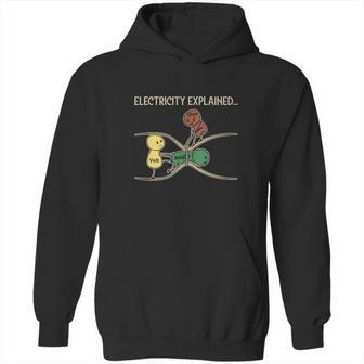 Electricity Explained Funny Ohm Volt Ampe Physics Hoodie | Favorety UK