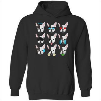 Emoji Boston Terrier Dog Face Hoodie | Favorety AU