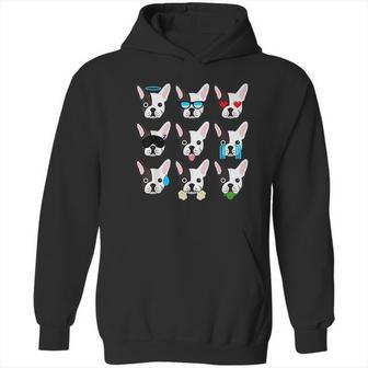 Emoji Boston Terrier Dog Faces Hoodie | Favorety DE