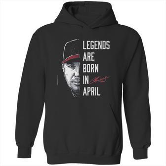 Fanprint Chipper Jones Legends Are Born In April Hoodie | Favorety CA