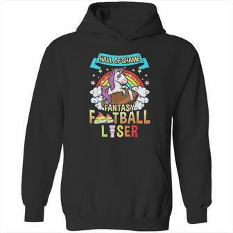 Fantasy Football Loser Last Place Funny Draft Party Unicorn Hoodie | Favorety CA