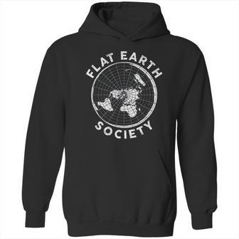 Flat Earth Society Conspiracy Theory Earther Gift Hoodie | Favorety UK