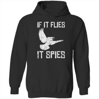 If It Flies It Spies Conspiracy Theory Birds Aren’T Real Hoodie | Favorety UK