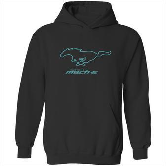 Ford Mustang Mach-E Blue Pony Logo T-Shirt Hoodie | Favorety UK