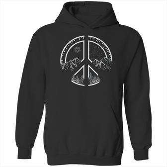 Four Seasons Peace Sign Outdoor Adventure Hippie Retro 60S Hoodie | Favorety CA