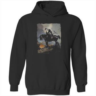 Frank Frazetta Art Death Dealer Barbarian Horror Graphic Hoodie | Favorety AU