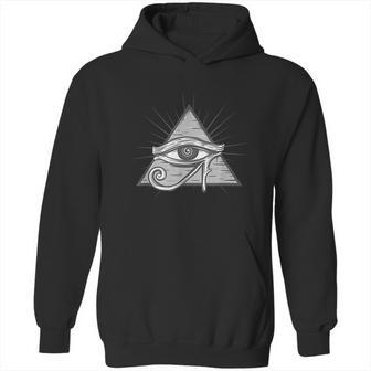 Freemason Mason Illuminati Circle Occult Conspiracy Gift Graphic Design Printed Casual Daily Basic Hoodie | Favorety